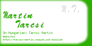 martin tarcsi business card
